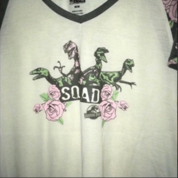 Jurassic Park Floral Squad Blouse - Picture 4 of 5